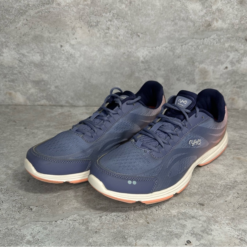 Ryka 12W Blue and Pink Sneakers Modern Mesh Design - Picture 2 of 7